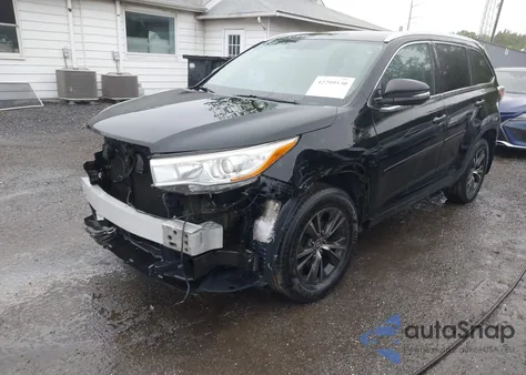 2016 Toyota Highlander Xle V6 from USA, damaged, VIN 5TDJKRFH2GS506095